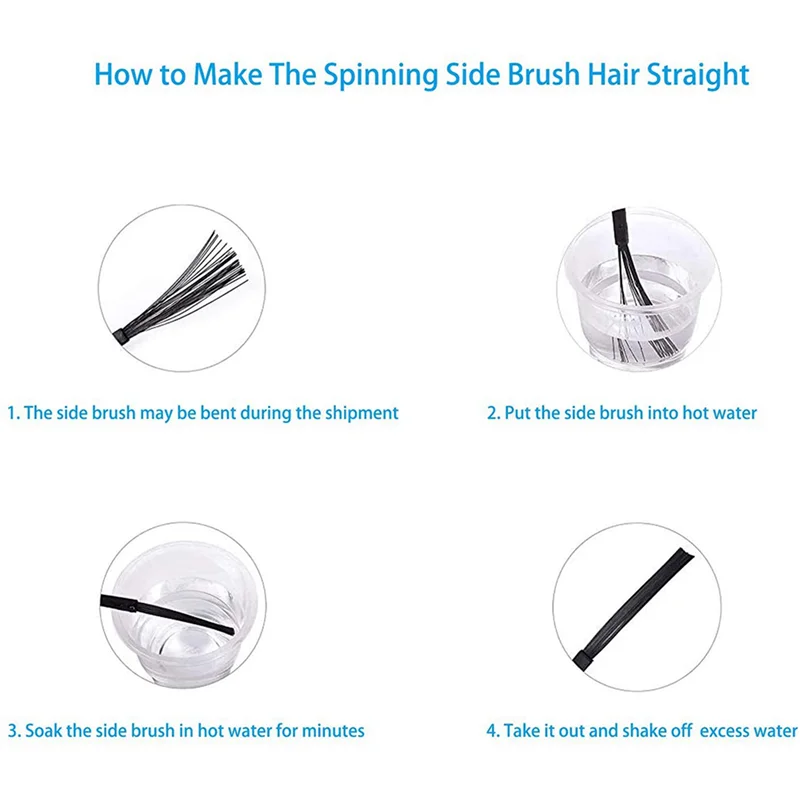 A94E-2X تصفية الجانب فرش استبدال أجزاء مجموعة ل ILIFE V3 V3S V5 V5S V5S برو مكنسة كهربائية روبوت الملحقات