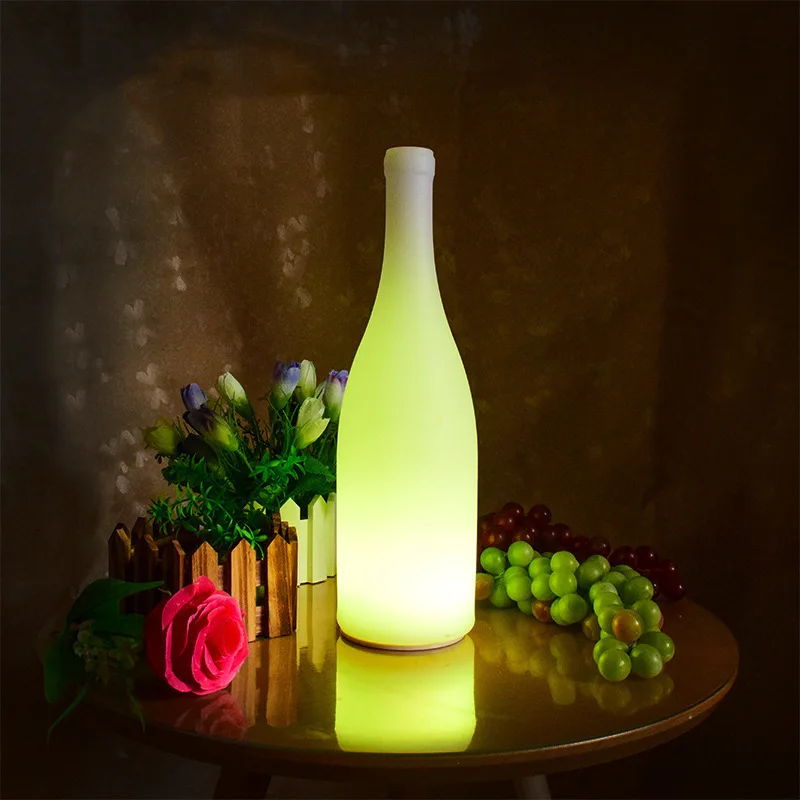 

REAQ Luminous Wine Bottle Atmosphere Night Lights For Wedding Decoration Bedroom Lamp Festival Rechargeable LED Bar Lamp Decor