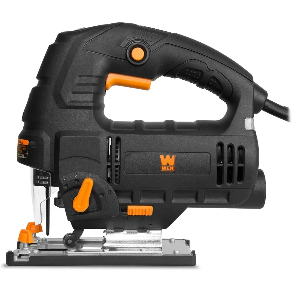 منشار مداري متغير السرعة 6.6 أمبير مع ضوء ليزر وإضاءة LED، تصميم أسود وفضي للقطع الدقيق #2