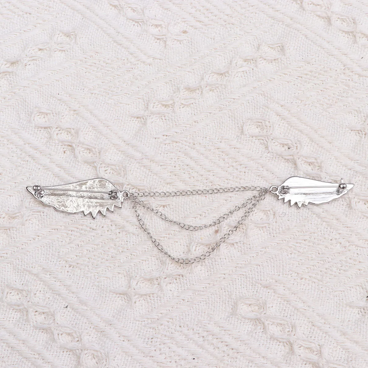 

24 X2cm Rhinestone Brooch Tassel Pin Cape Buckle Stylish Breastpin The Man