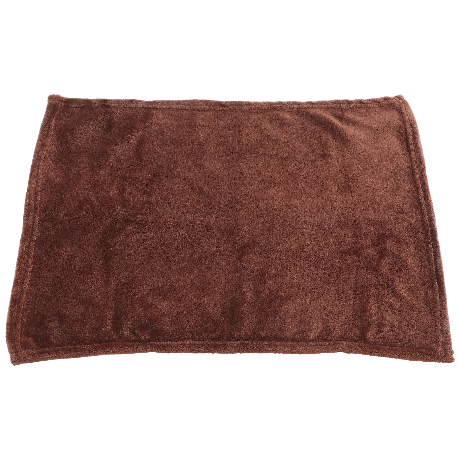 Flannel Fleece Blanket Coffee Color Warm Soft Lightweight Solid Color Bedding For Small Pets Fleece Pet Blanket