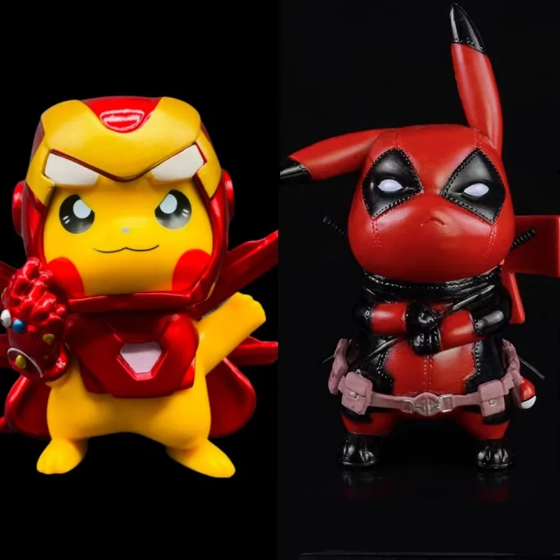 boneco-colecionavel-articulado-marvel-cos-deadpool-versao-q-pikachu-fofo-homem-de-ferro-pikachu-estatua-de-brinquedo-para-decoracao-de-mesa