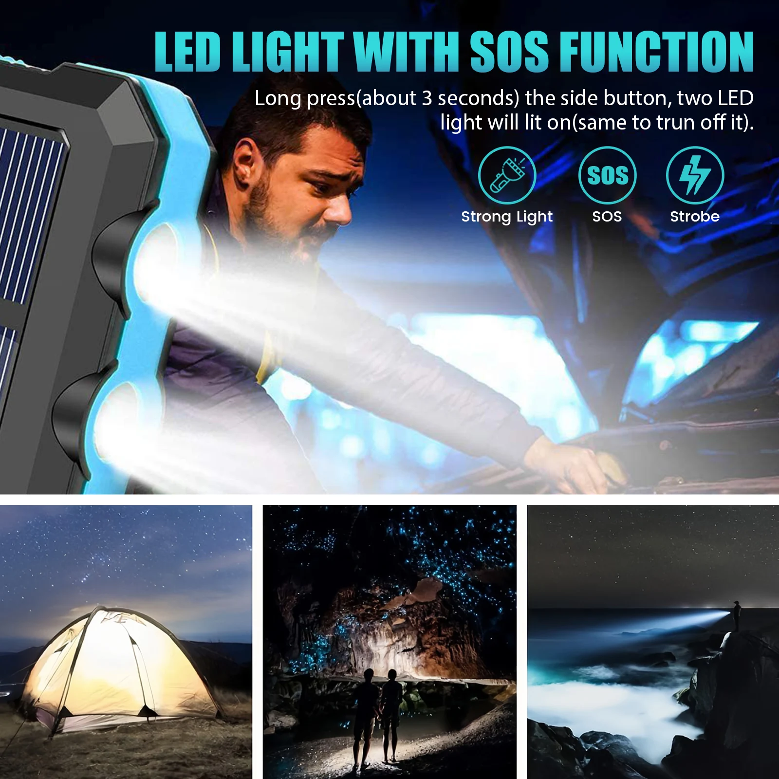 Powerbank solarny 10000mAh Prz – Outdoor Lighting Cable recenzja i cena
