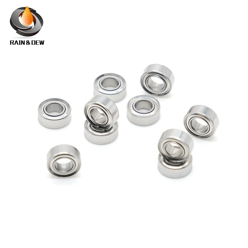 10PCS SMR84ZZ 4X8X3mm Stainless Steel  ABEC-7 Deep Groove Ball Bearings SMR84 MR84 / L-840 ZZ