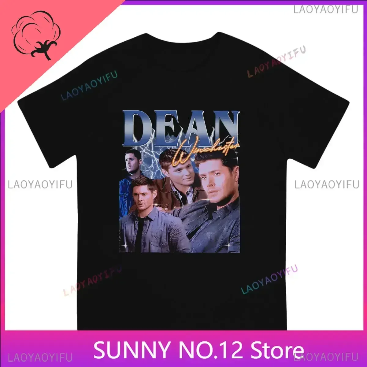 Dean Winchester Man TShirt Popular Supernatural Dean Individuality Famous Harajuku Sweatshirts Hipster Top Customized Tee