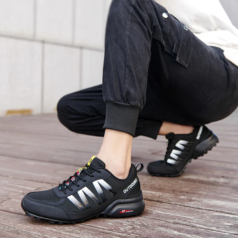 SMS 2020 New Men Shoes Sneakers Breathable Outdoor Mesh Hiking Shoes Casual Light Male Sport Shoes Comfortable Climbing Shoes