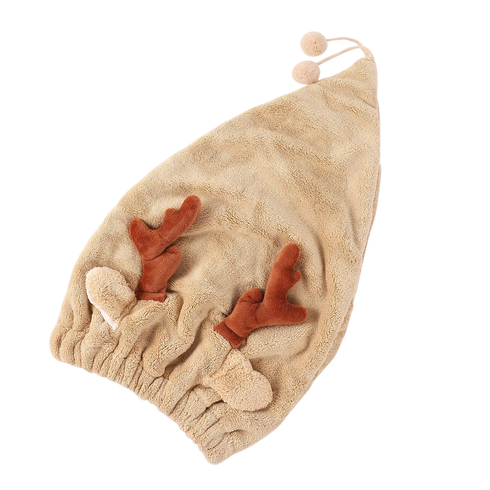 사슴뿔 모양 빠른 건조 두꺼운 마이크로화이버 헤어 타월 랩 퀵 드라이 목욕 모자 초흡수 헤어 드라이 캡 샤워 캡