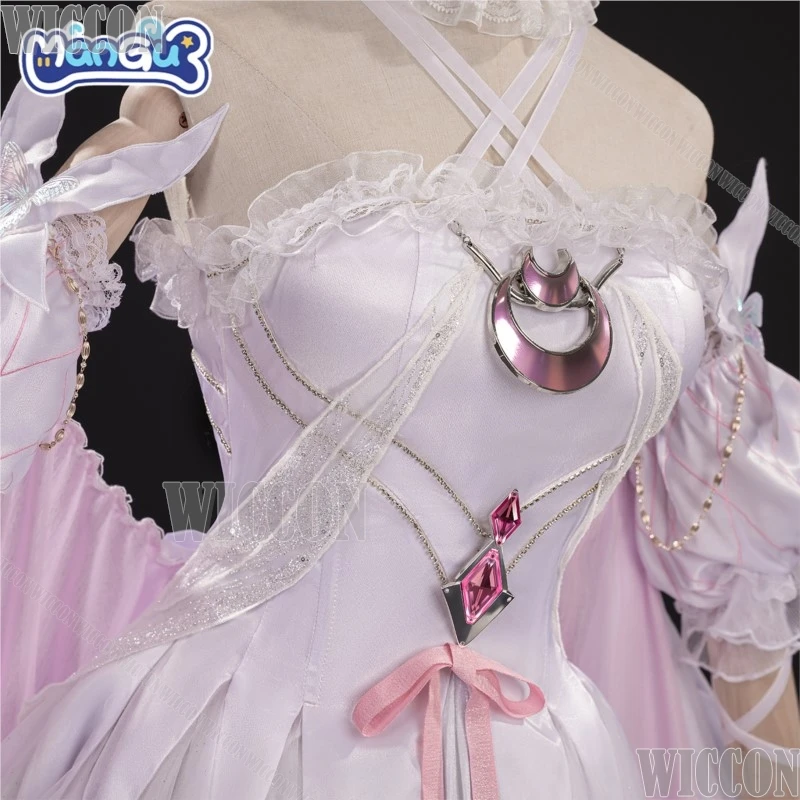 Damselette كولومبينا تأثيري لعبة Genshin تأثير تأثيري فستان أنيمي ملابس حريمي بدلة الحفلات 2026 جديد لوليتا كوميك كون مهرجان