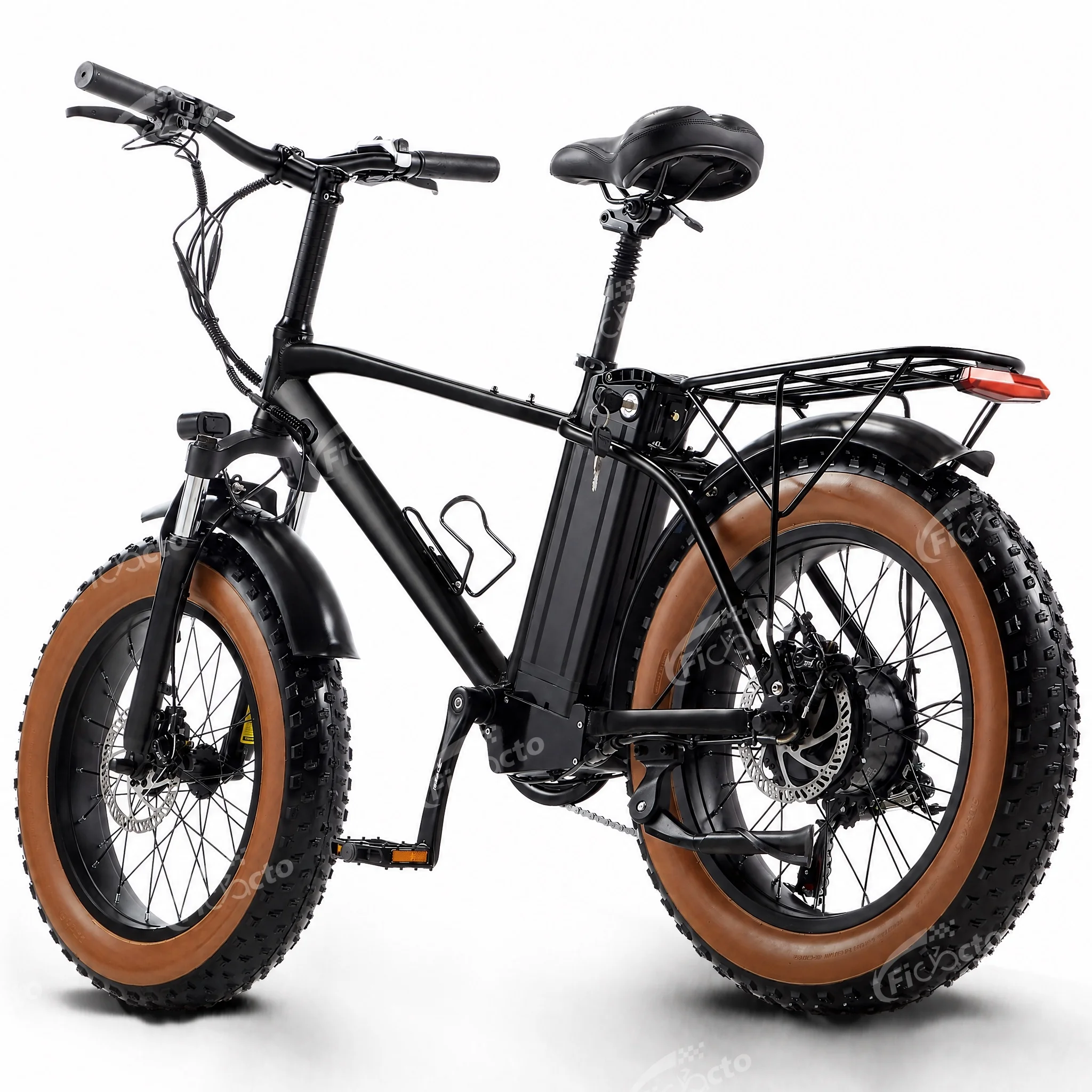 Image of Elektrofahrrad 48V 18AH Akku 20*4.0 Fat Tire E-Bike für Erwachsene Step-Through E-Bike Scheibenbremse, Scheinwerfer Rücklicht Elektrofahrrad