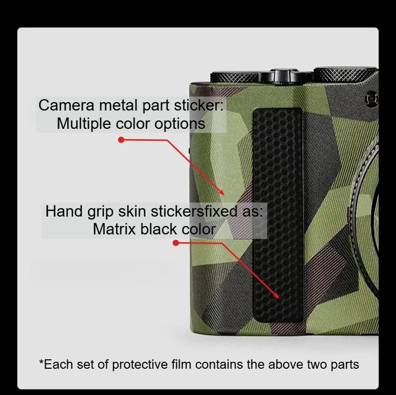 For Panasonic Lumix DC-ZS300 Camera Sticker Anti-Scratch Vinyl Wrap Film ZS300 Camera Body Protective Sticker Protector Coat