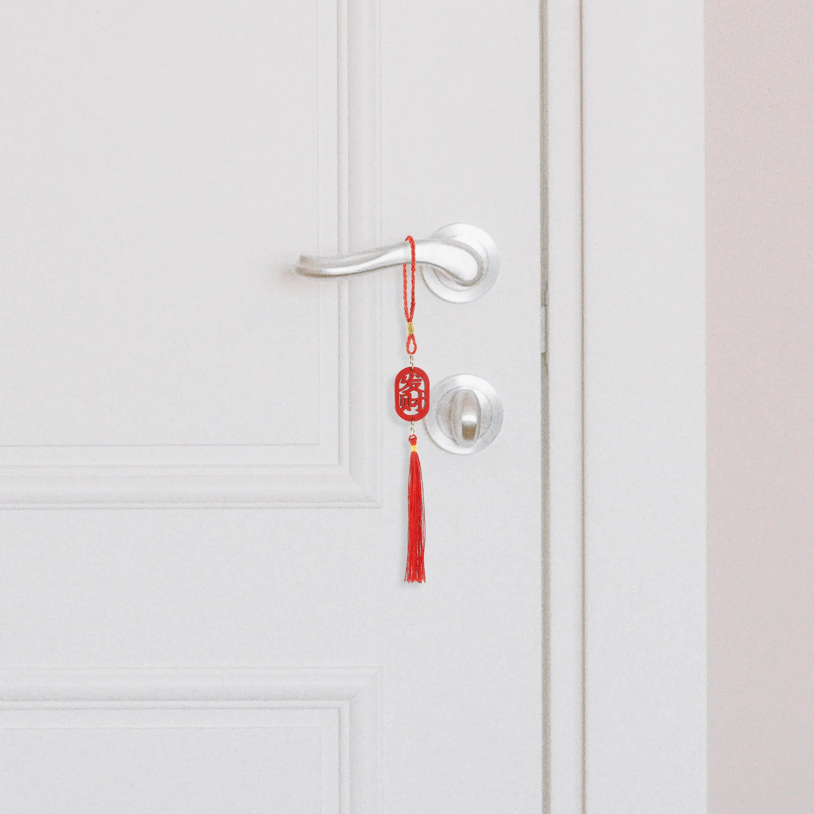 

25pcs Wooden New Year Hanging Pendant Chinese Style Tassel Home Office Decor Wall Ornament Bonsai Plant Decoration Spring