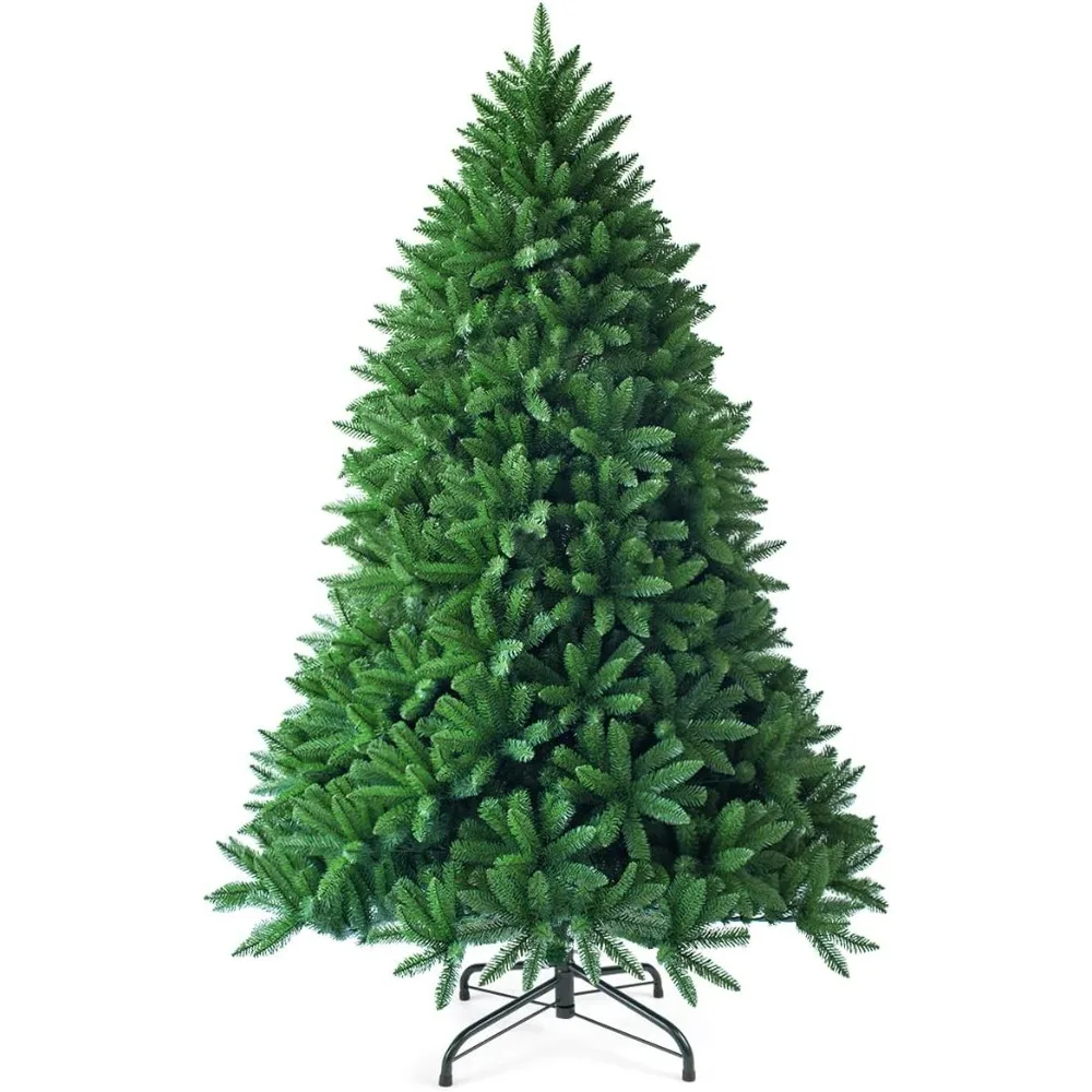ต้นคริสต์มาสประดิษฐ์จากไม้สนแบบมีบานพับ ขนาด 5 ฟุต คุณภาพพรีเมียม ประกอบง่าย พร้อมขาตั้งโลหะ เหมาะสำหรับตกแต่งภายในในช่วงเทศกาล
