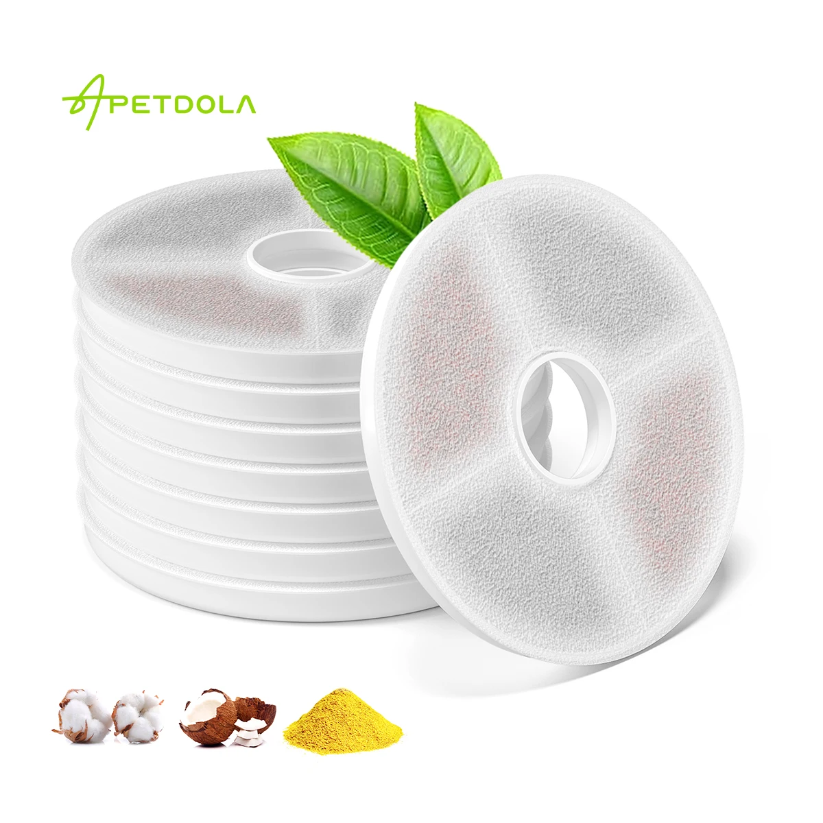 Replacement Filter For APETDOLA FP10 Cat Water Fountain Drinking Dispenser 6-layer Filtration System 8 Pack