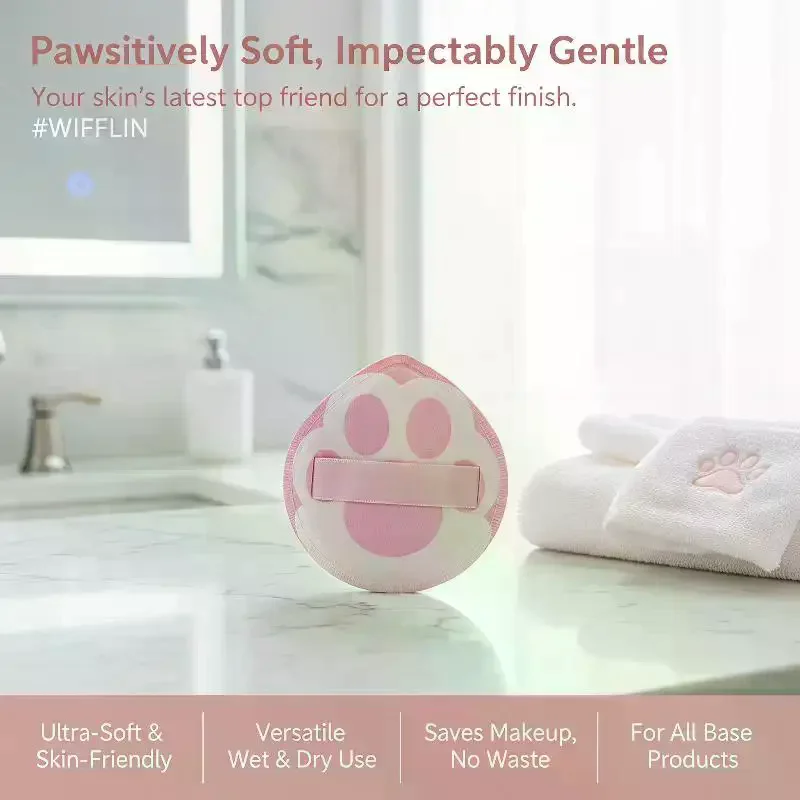 Claw-Shaped Powder Sponge Puff: Air Cushion Foundation Cream Applicator for Portable Beauty, Daily Makeup & Travel Cosmetics