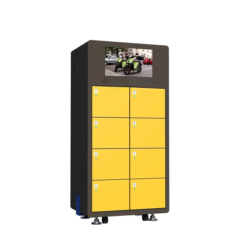 Warehouse advertising screen rider scan code electric vehicle power changing cabinet, lithium battery power changing cabinet