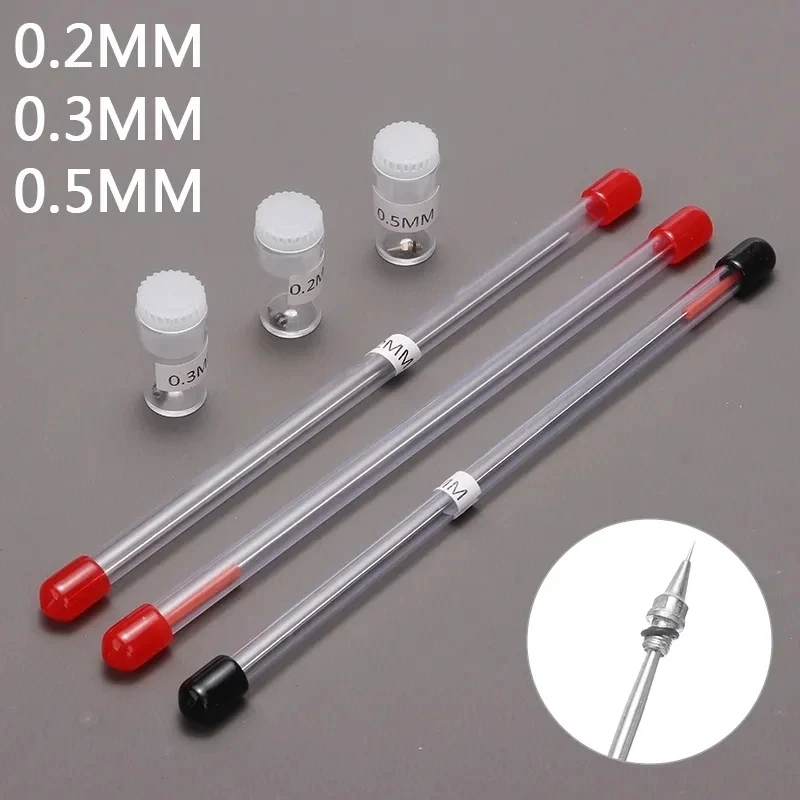 3pcs/set Airbrush Nozzle Needles Spray Gun Spraying Paint Sprayer Replacement Parts Microblading Tattoo Tool 0.2/0.3/0.5mm