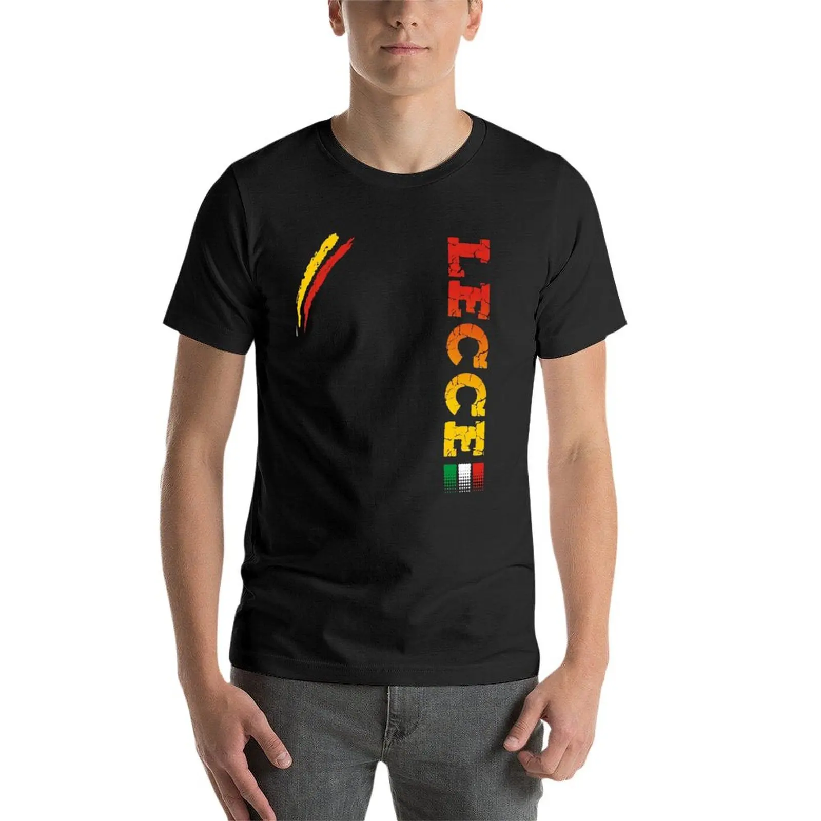 LECCE-Camiseta deportiva maglietta calcio ultras tifosi para hombre, tops de verano personalizados