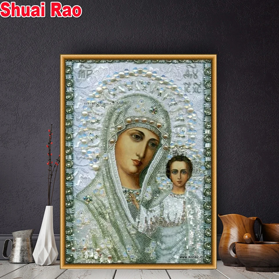 Kazan Icon of the Virgin religious Diy diamond painting full,square,round diamond embroidery Mosaic handwork,Prayers decor