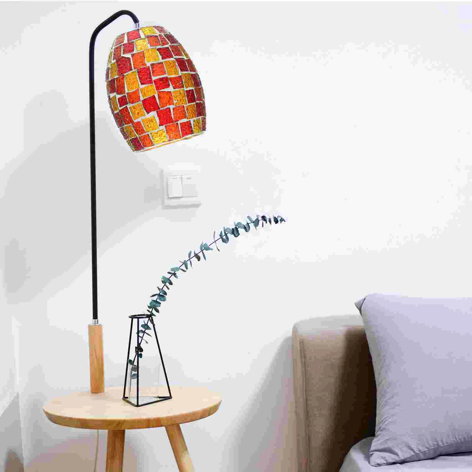 

Lamp Shade Stained Glass Lampshade Lampshades for Wall Retro Style Vintage Accessory Small