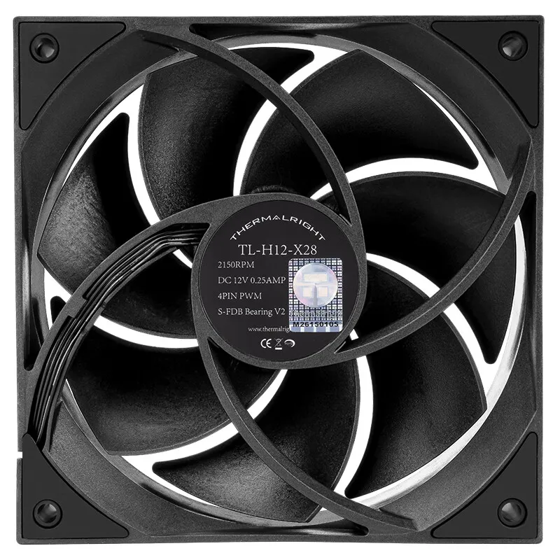 Thermalright TL-H12-X28 PC Cooling Fan,120x120x28mm/ 28mm Thickness,High Performance Case Cooling Fan