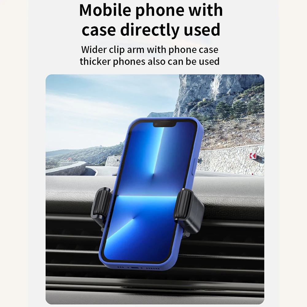حامل سيارة للهاتف المحمول مستقر عالمي لهاتف 4.0-6.7 بوصة حامل سيارة عالي الجودة لهواتف iPhone 17 16 15 14 13