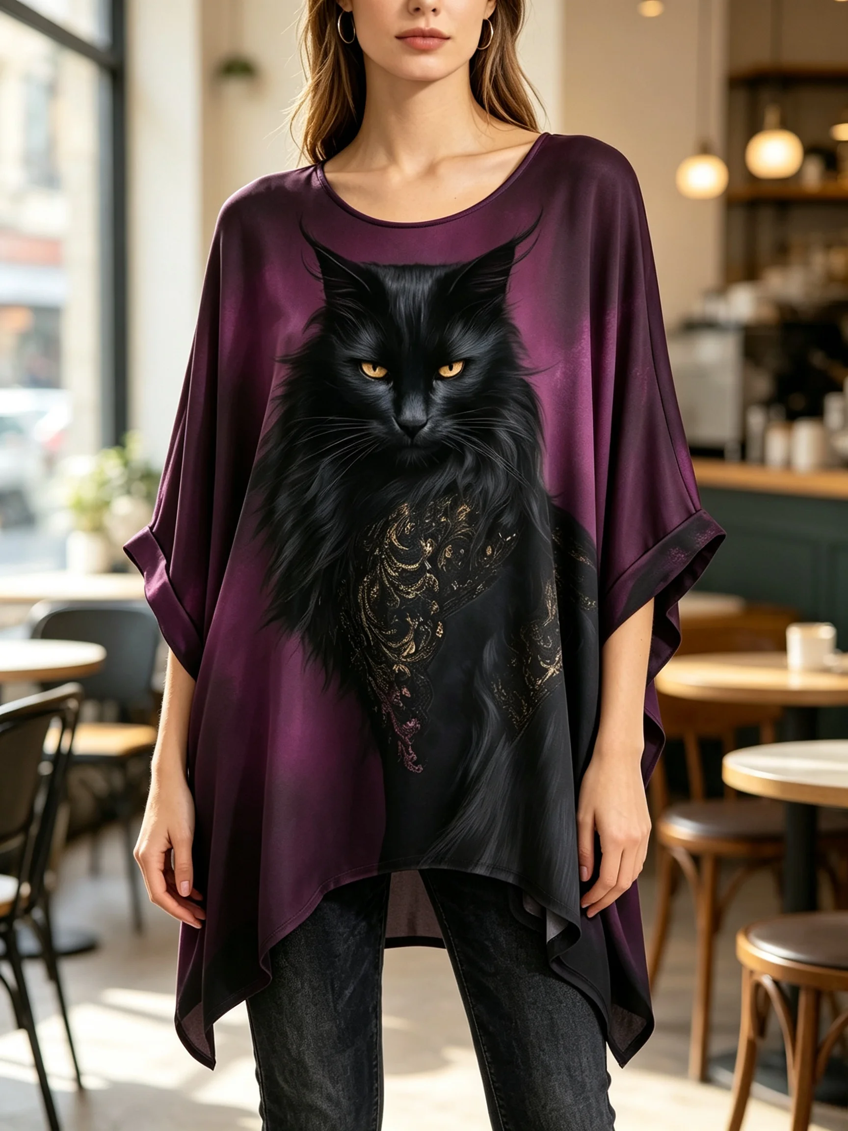 Clothes T-shirts Women Streetwear Summer Cartoon Cats Fine Casual Fashion Short Sleeve T Shirt O-neck Tees Tops Female clothing