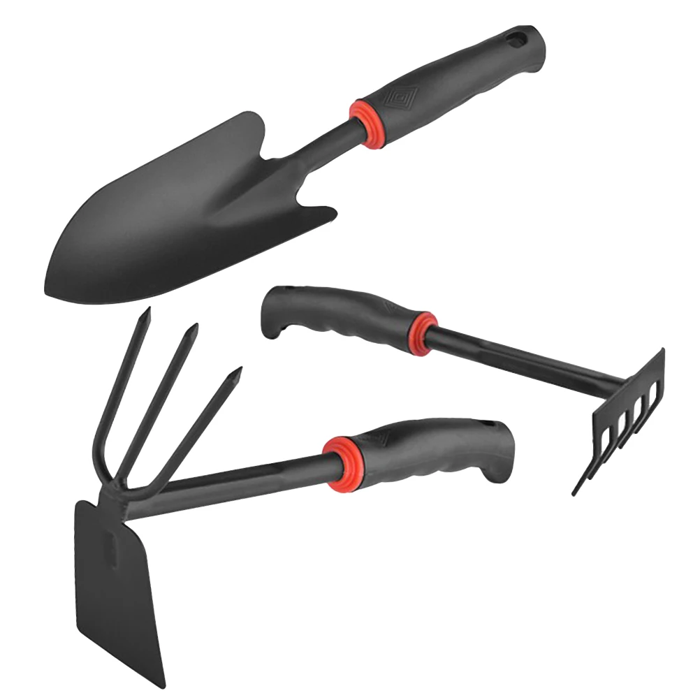 

Gardening Shovel Set Small Tools Wide Handy Ergonomic Plastic Handle Indoors Outdoors Weeding Planting Supplies Mini Rake Hoeing