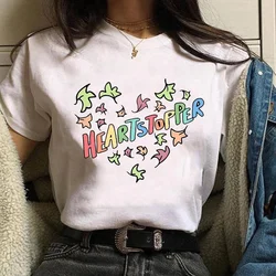 New Hot Fashion Heartstopper Regiment Printed T-Shirt Women's Fashion Casual Personalized Heartstopper Round Neck T-Shirt Shirt