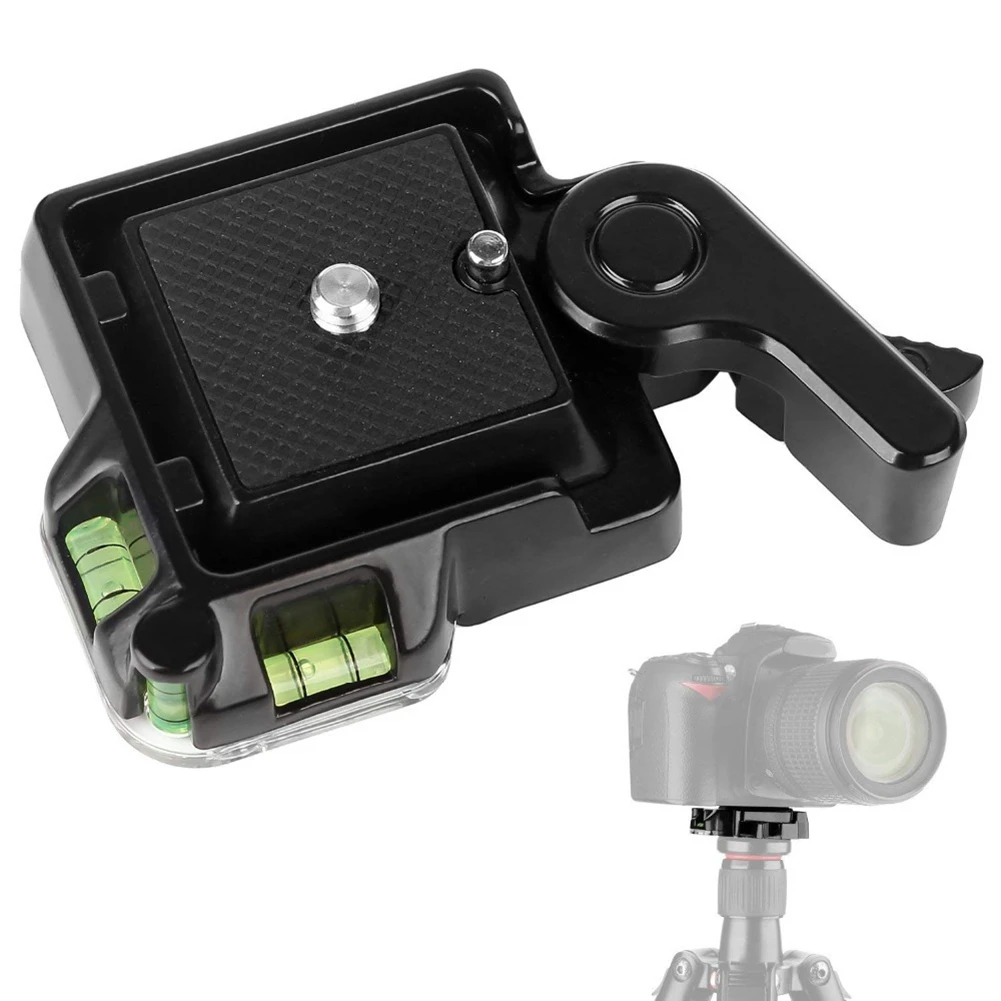 QR40 Quick Release Clamp Adapter for Camera Tripod with Manfrotto 200PL-14 Compat Plate BS88 HB88 Stabilizer Plate