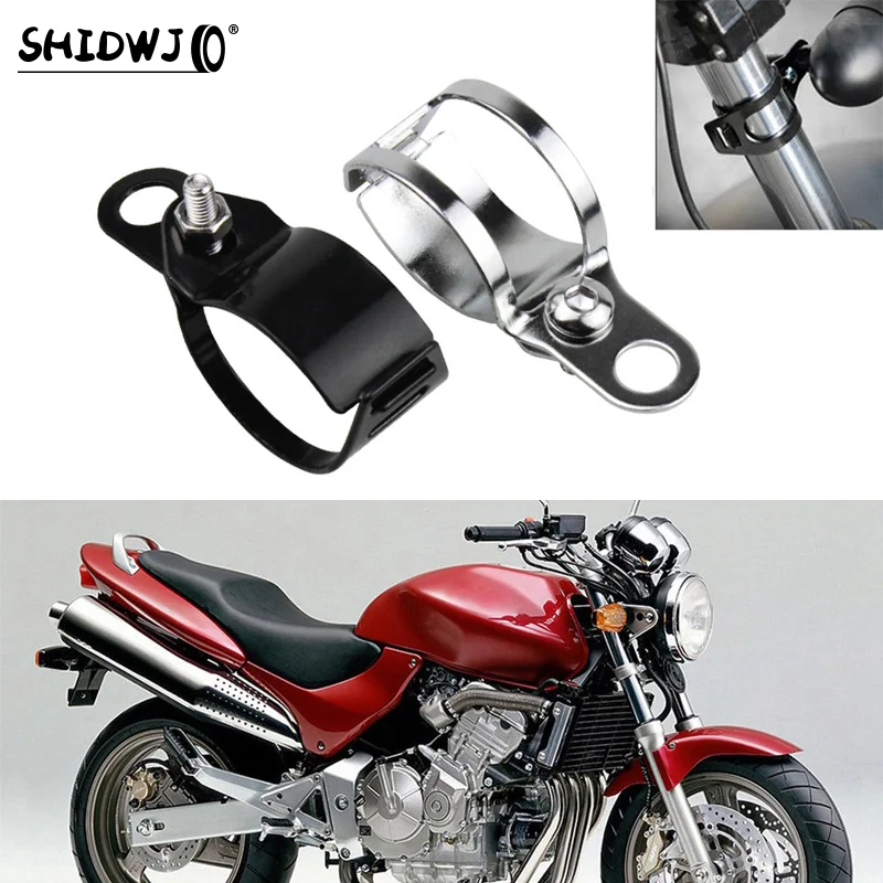 2pcs Motorcycle Mount Turn Signal Bracket Flasher Bracket Blinker Indicators Holder Fork Mount Clamp For ATV / Scoote