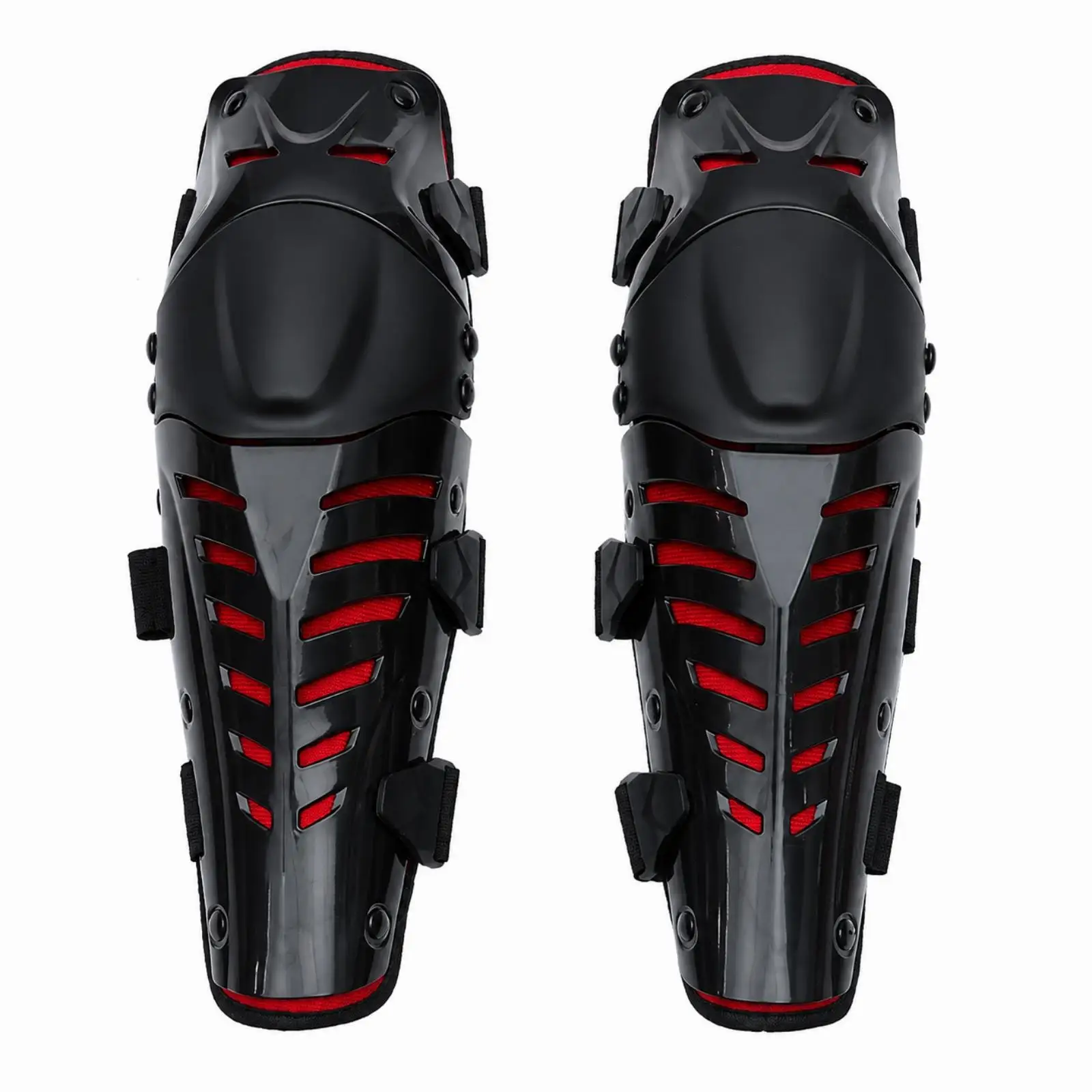 Shock Absorbing Knee Guard with Articulated Design and Breathable Padding for Motorcycle Off Road Biking Outdoor Fun