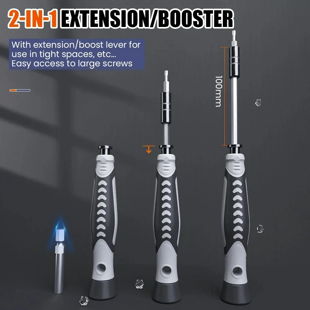 

130/132-in-1 Magnetic Screwdriver Set Precision Multi-tool Plum Hexagon Screwdriver Computer Mobile Phone Maintenance Toolbox