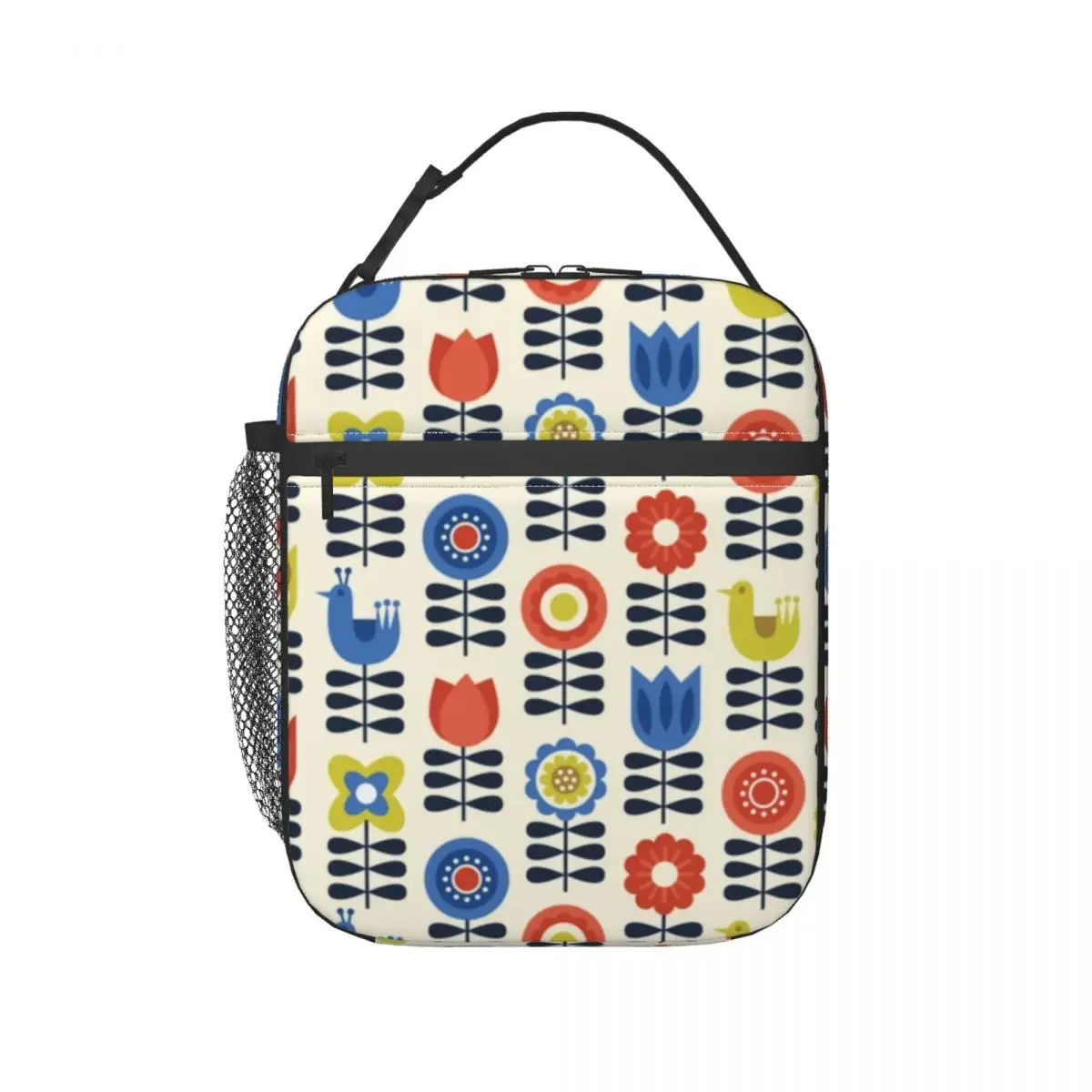 Vintage Scandinavian Floral Orla Kiely Insulated Lunch Bag for Women Resuable Cooler Thermal Bento Box Office Picnic Travel