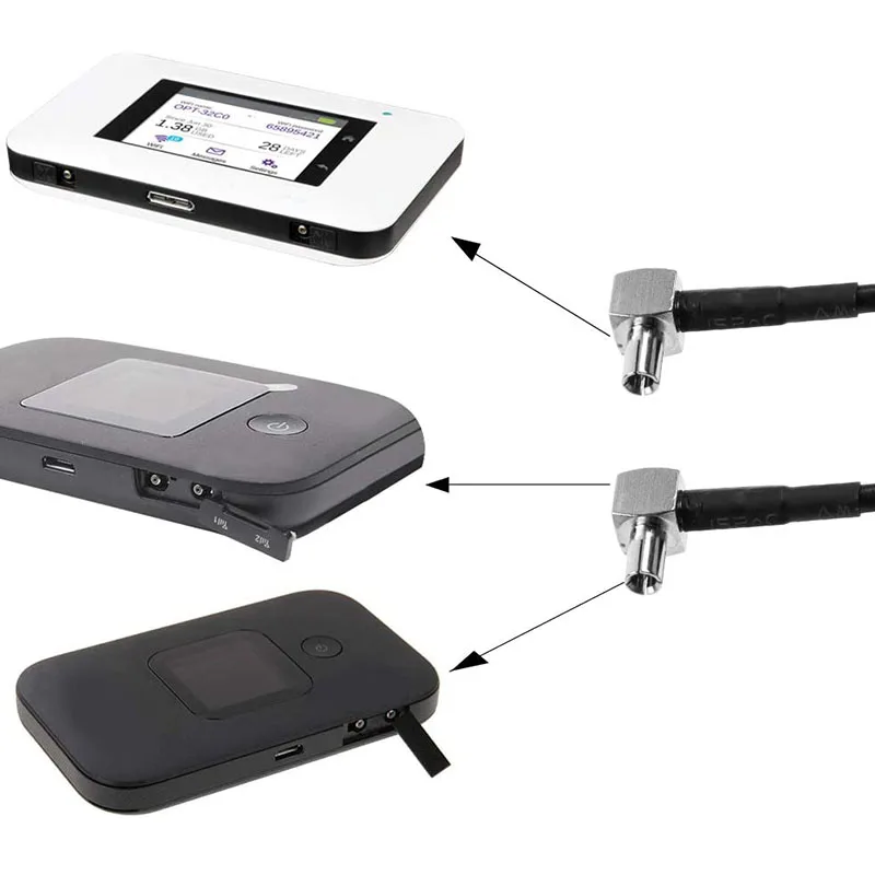 Антенна 4G TS9 Усилитель сигнала мобильной точки доступа Применяется к маршрутизатору M1 4G LTE Широкополосный модем 4G LTE (2 шт.)