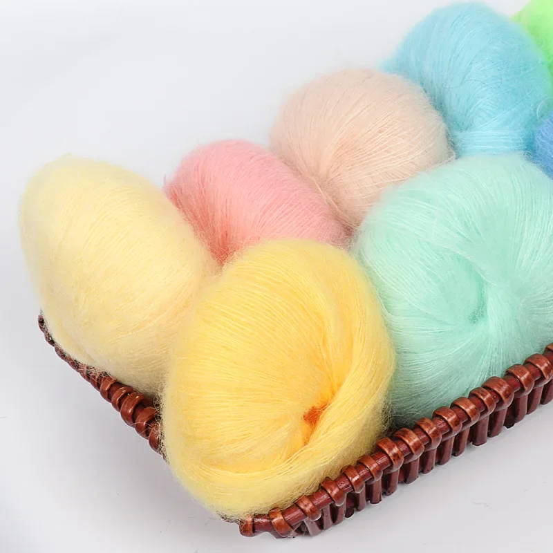 Mohair Crochet Yarn for Women, Skin-Friendly Baby Wool Thread, Fine Quality, Hand-Knitting Thread for Cardigan, Scarf, Suitable