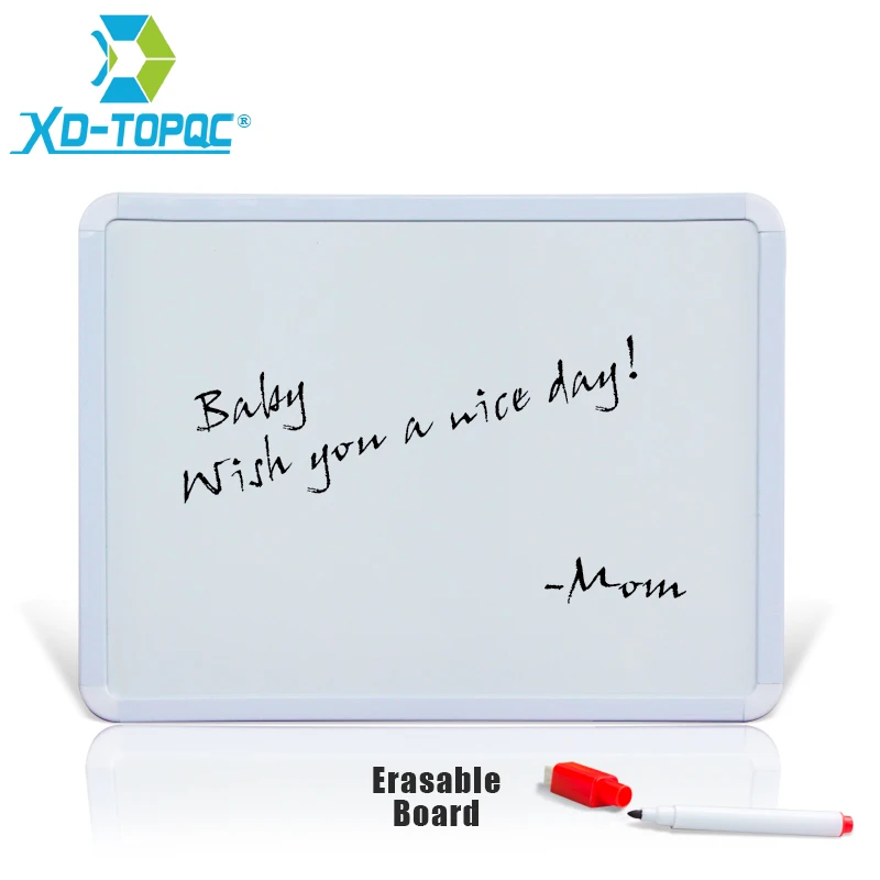 4 Styles Magnetic Whiteboard 1pc PVC Frame Message White Board On Fridge Round Angle Decoration Message Drawing Board For Notes