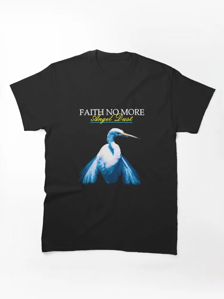 Faith No More Angel Dust Heron Album T-shirt, Retro 90s Alternative Rock Band Graphic Unisex Crew Neck Tee Casual Loose Tops
