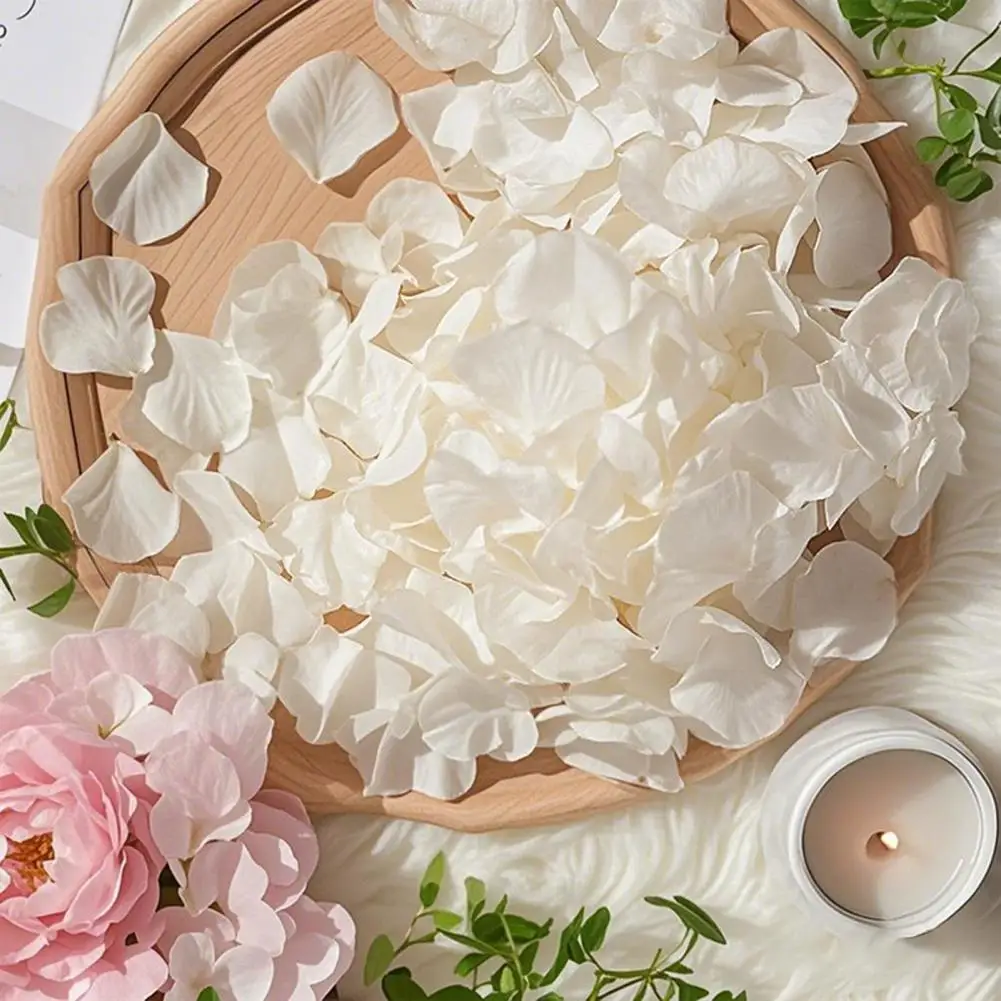

300 Pcs Rose Petal Spreader Faux Silk Rose Petals Artificial Flower Petals Decoration for Wedding Flower Girl Basket Dinner 97