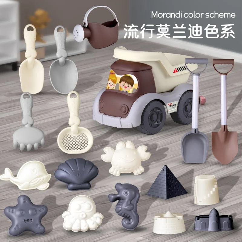 Children's Beach Toy Set Sand Digging Water Toy Beach Bucket Hourglass Shovel Beach Sand Play Tool Garden decor Water Play