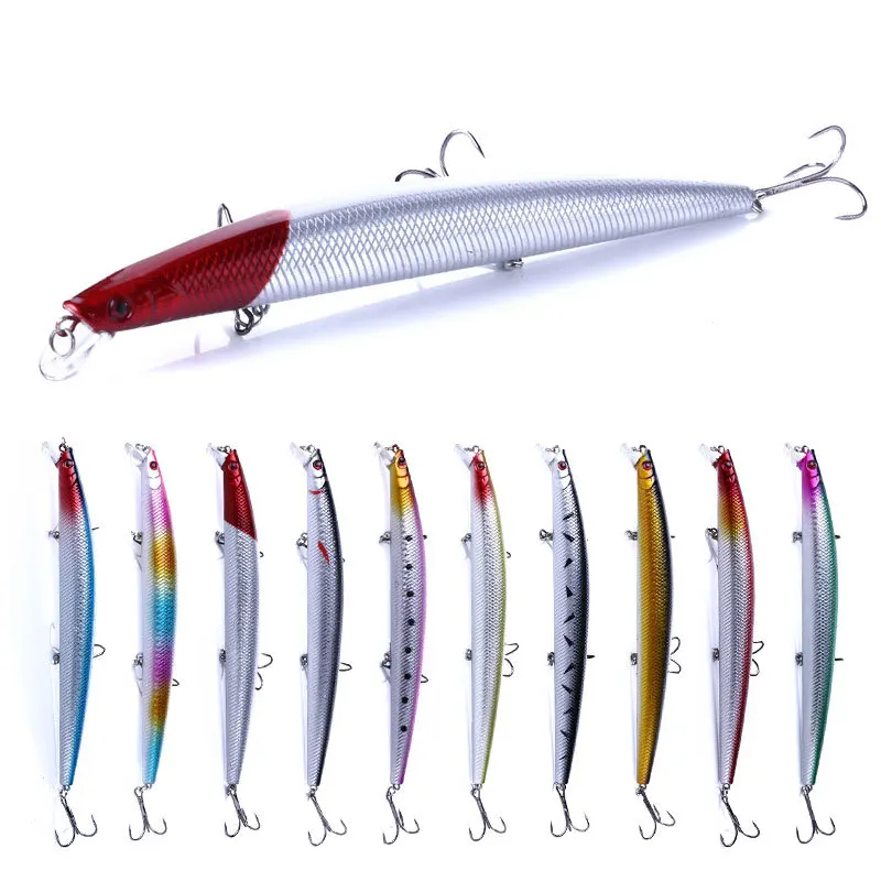 

Suspending Minnow Lure 26g Long Cast Slow Sink Saltwater Imitation Pencil Sharp Hook High Attraction Fishing Bait