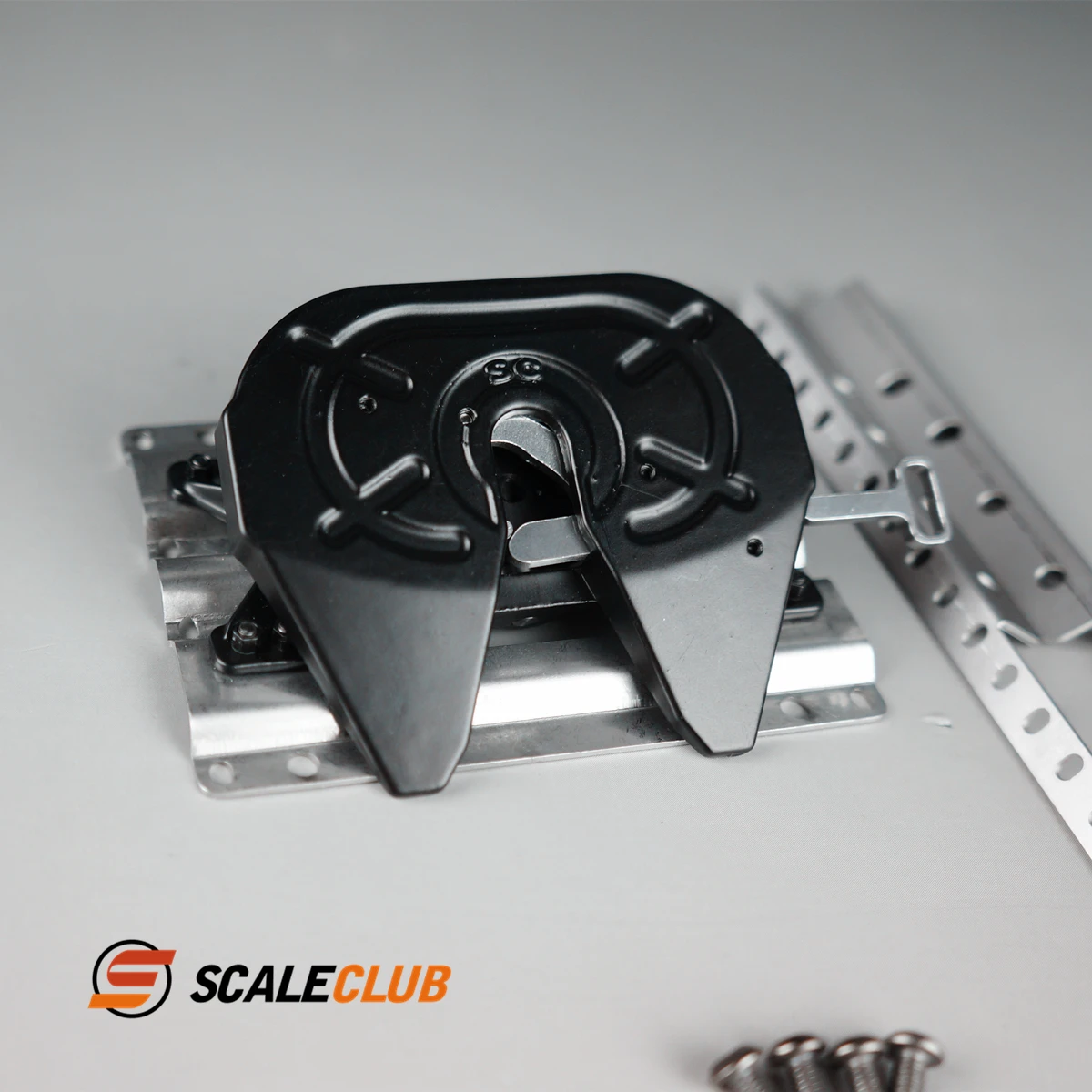 Scaleclub    1/14 Tractor Truck Heavy Hauling Metal Cross Grinding Disc Base For Tamiya  Lesu For Scania Man Volvo Car Parts