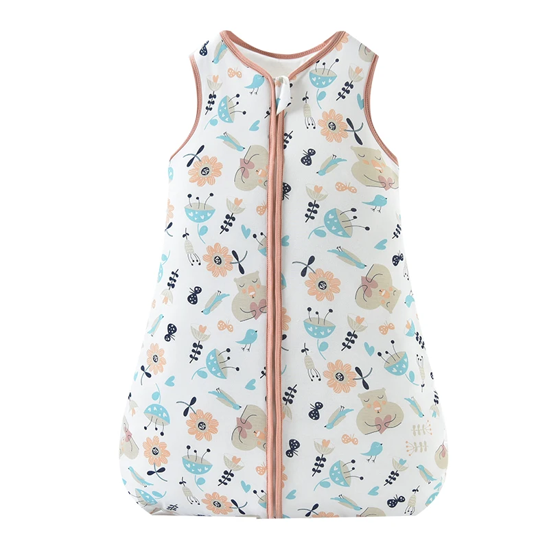 Pasgeboren Baby Sleepsack Katoen 2-Way Rits Baby Wearable Deken Cartoon Beer Vos Slaap Zak Sack Kleding Alle Seizoen