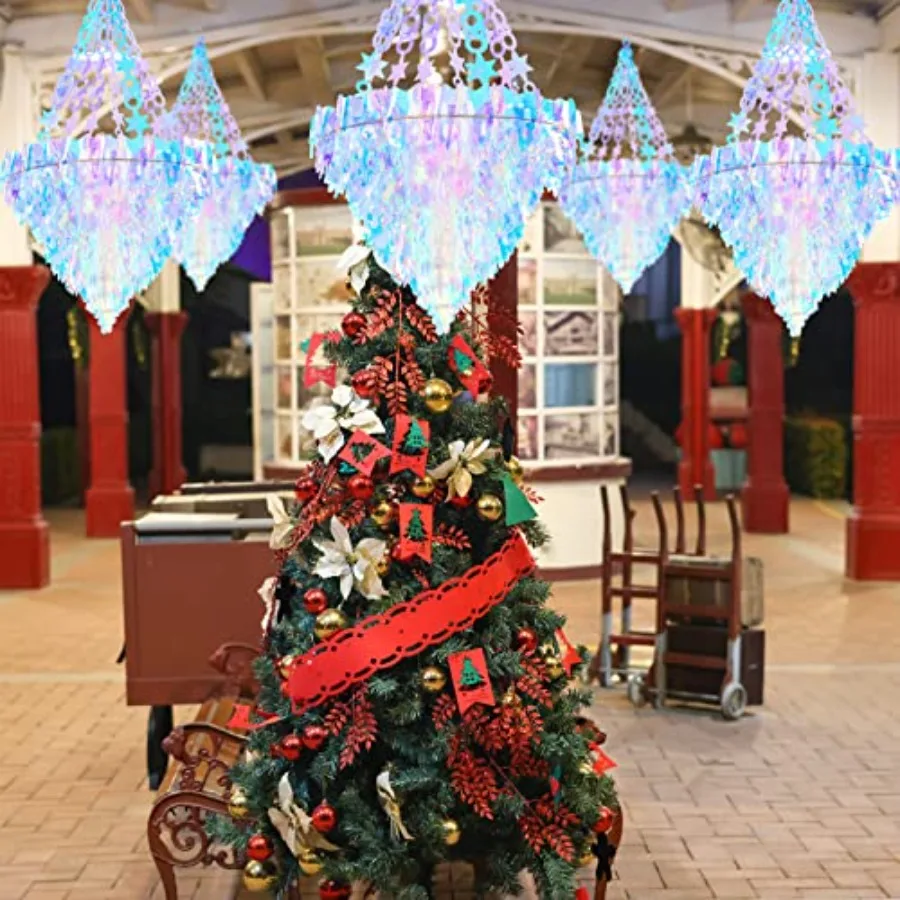 Hanging Decoration Holographic Party Decoration Rainbow Film Frozen Party Supplies view 6