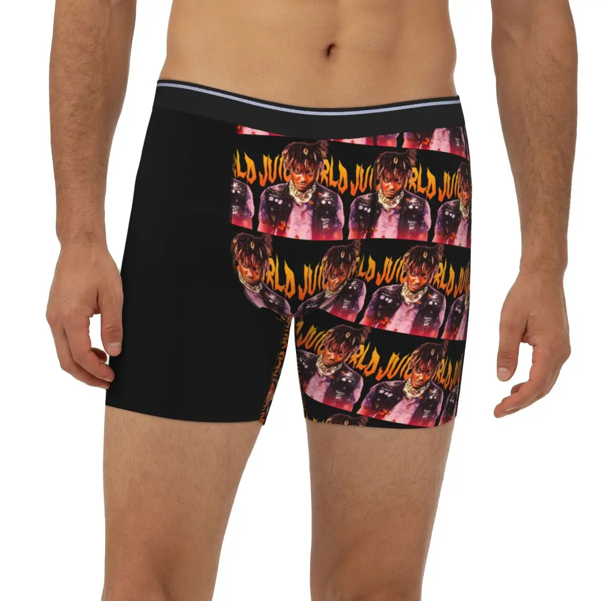 

Уличная одежда Juice Wrld, длинные трусы-боксеры, короткие мужские трусы, удобное нижнее белье для мужчин, подарок бойфренду