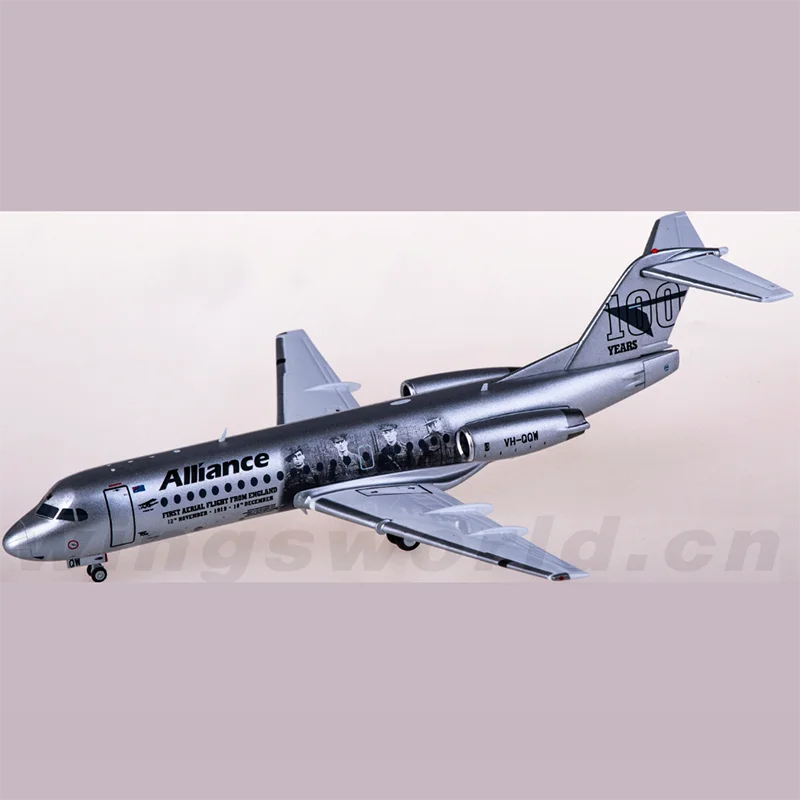 1:200 Scale Geminijets G2UTY988 Alliance Airlines Fokker 70 VH-QQW Simulation Alloy Finished Aircraft Model Collection Gift Toys