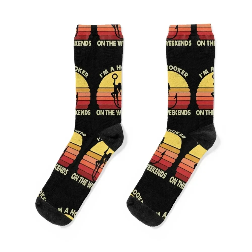 

I'm a Hooker On The Weekend Socks new in's Lots anti slip football cycling Designer Man Socks Women's