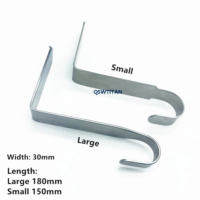 H Lamina Gancho Retratores de Lamactomia Puxar Gancho 2 pçs/set Ferramenta de Gancho de Aço Inoxidável