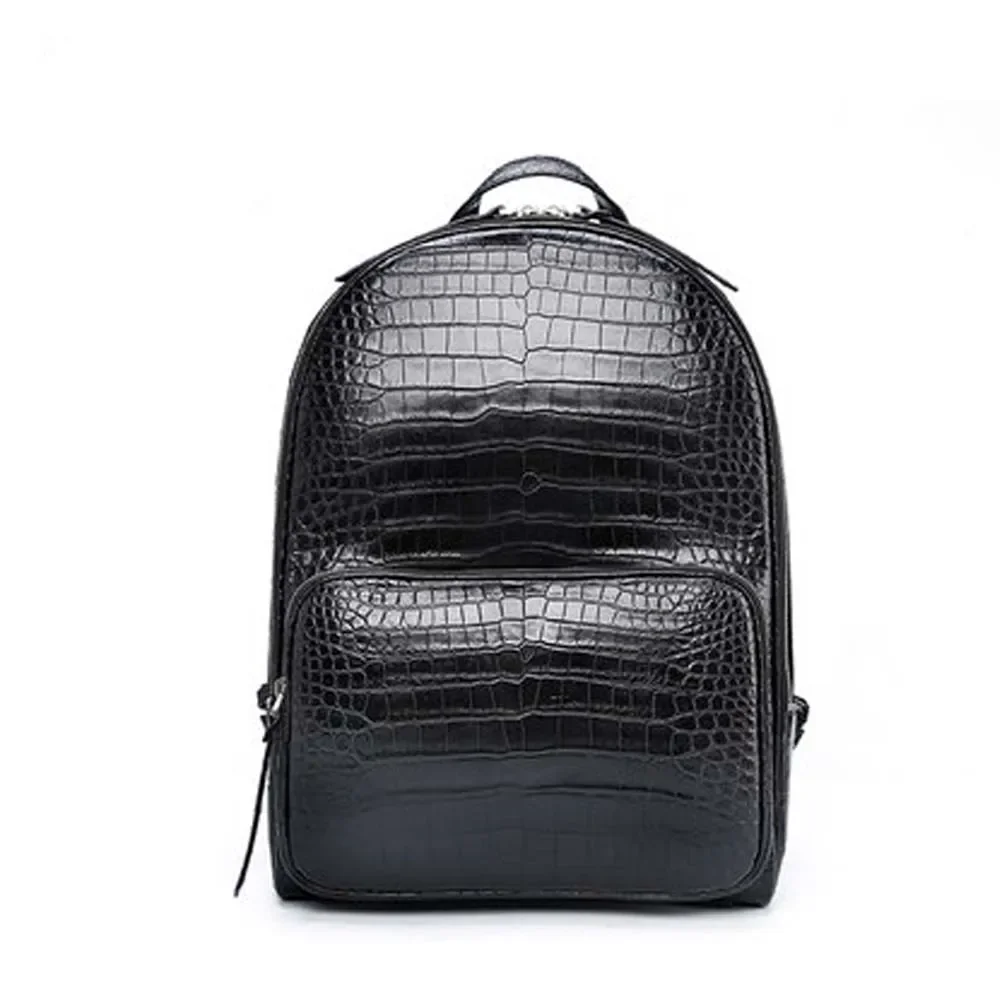 hanlante crocodile  backpack  male  business men backpack  high-grade  crocodile  large capacity men backpack