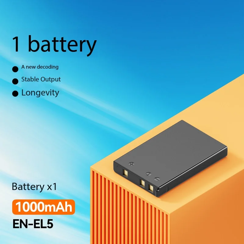 1000mAh EN-EL5 Camera Battery For Nikon COOLPIX P100 P90 P500 P510 P520 P5000 P5100 P6000 P80 P530 Battery Charger Kit