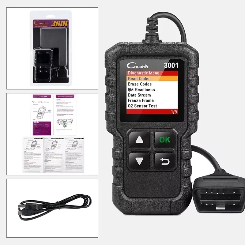 LAUNCH X431 Creader 3001 Auto OBD2 Scanner Motor-Batterietest Fehlercode-Lesegerät OBDII Diagnose-Tool pk ELM327 ab Baujahr 1996 – Detail 19